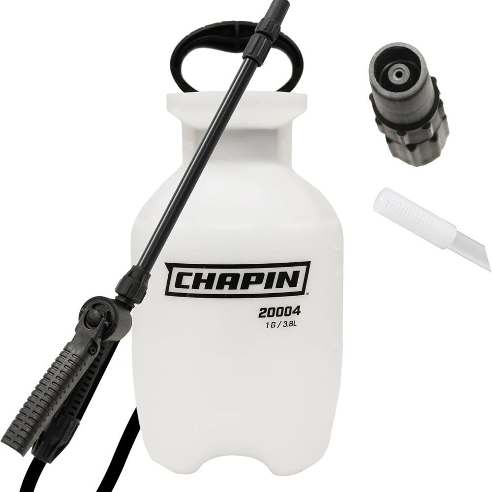 Chapin 20004 Pump Sprayer, 1 Gallon, Lawn and Garden, Hand Pressurized, Anti-Clo